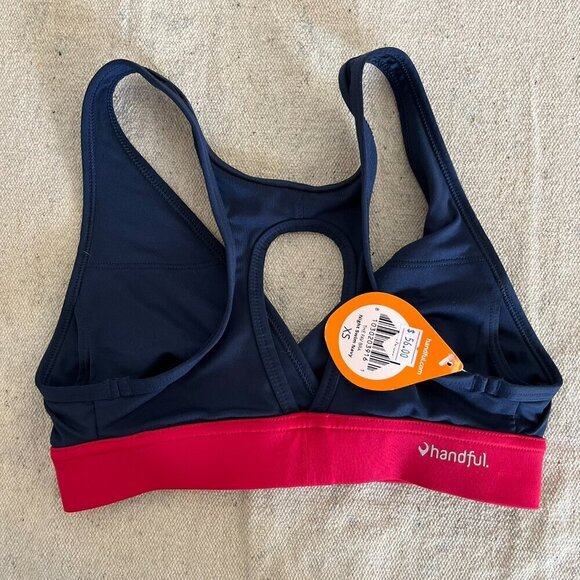 Handful Woman's The Fav Bra Night Swim Navy Sports Bra Sz xs - Picture 3 of 6